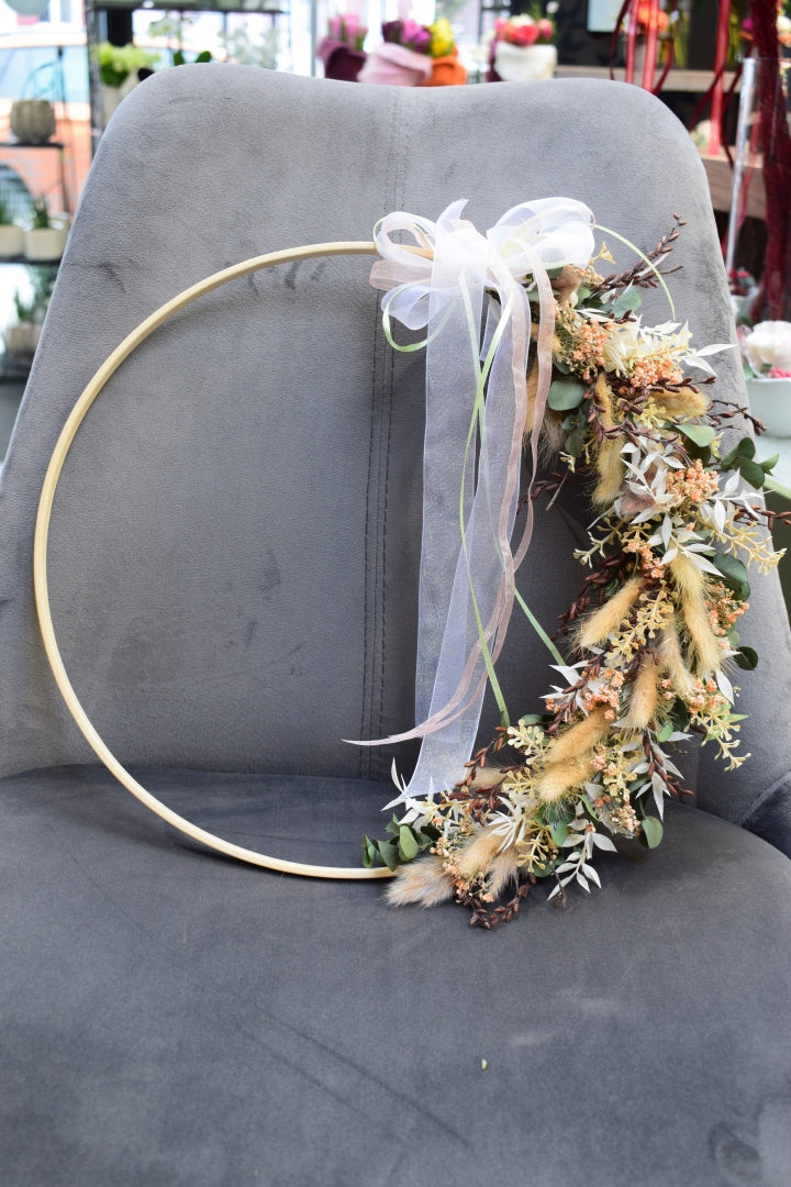 Flower-Loop Bambusring apricot