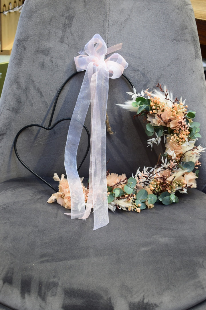 Flower-Loop Doppelherz apricot