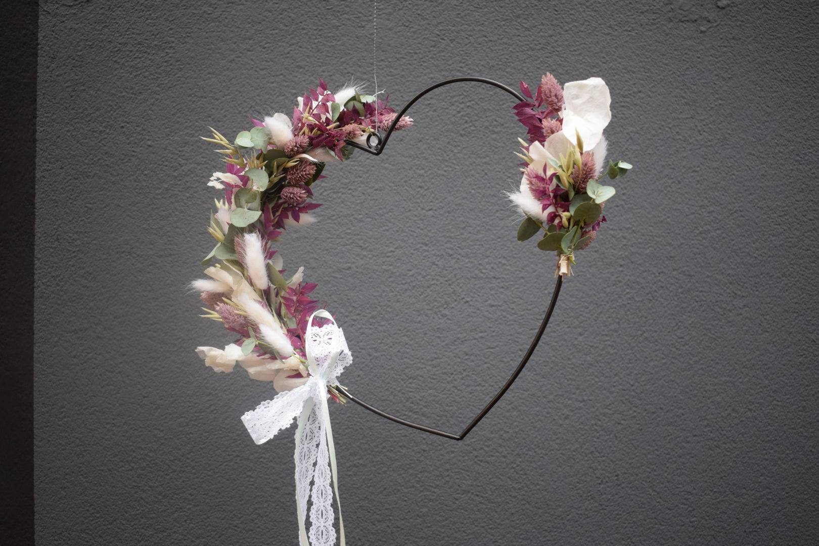 Flower-Loop Herz violett
