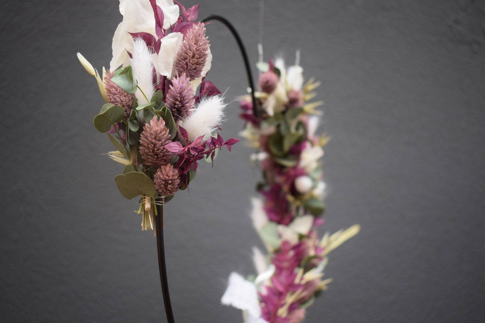 Flower-Loop Herz violett